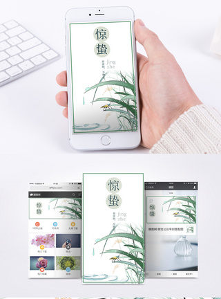 惊蛰节气手机海报配图模板