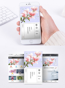 春分节气手机海报图片