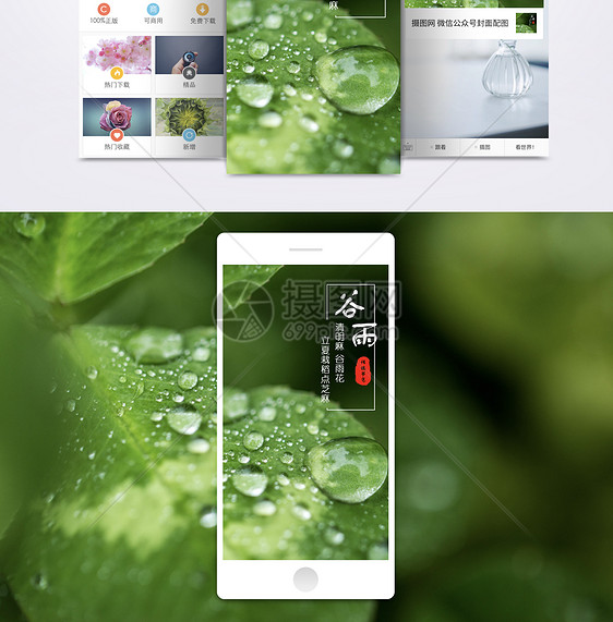 谷雨节气手机海报配图图片