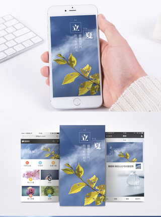 立夏手机海报配图图片