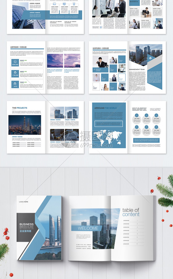 高端企业集团宣传画册图片