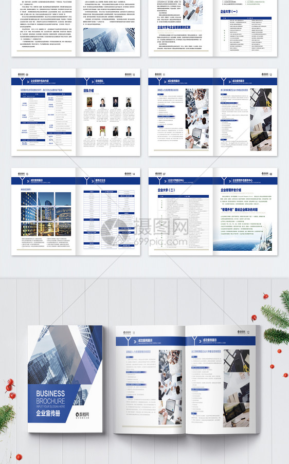 企业宣传画册整套图片