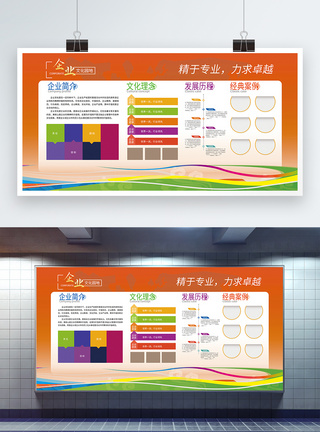 企业文化墙企展板图片