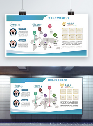 企业介绍文化宣传展板图片