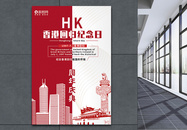香港回归21年海报图片