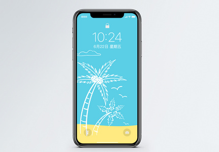夏季椰树手机壁纸图片
