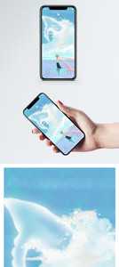 海豚云手机壁纸图片