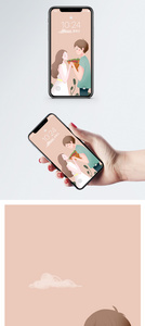 七夕情侣手机壁纸图片