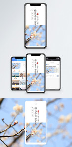 梅花精神手机海报配图图片
