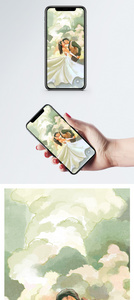 浪漫情侣手机壁纸图片