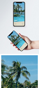 泳池风景手机壁纸图片