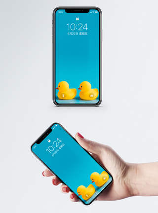 小鸭子可爱的鸭子手机壁纸模板