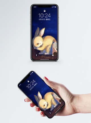 男孩和兔手机壁纸图片