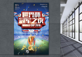世界杯冠军之夜海报图片