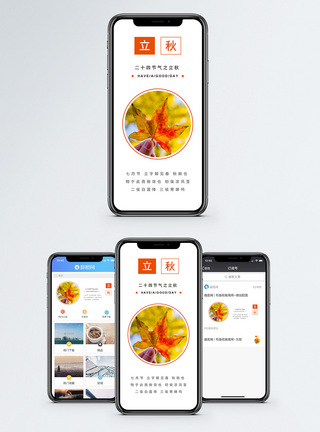 立秋手机海报配图图片