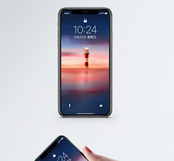 宁静灯塔手机壁纸图片