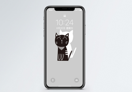 黑猫手机壁纸图片