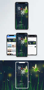 处暑手机海报配图图片