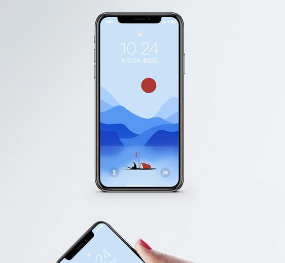 孤舟手机壁纸图片