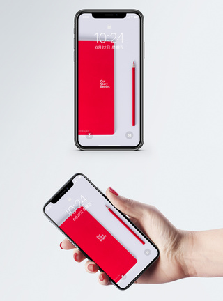 笔和书本手机壁纸模板