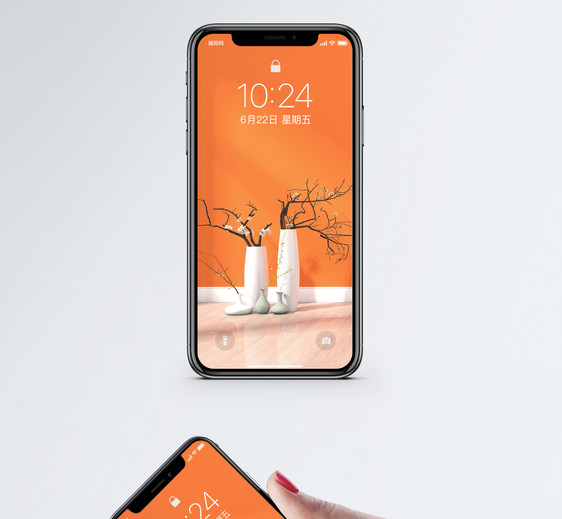 简约家居设计花瓶手机壁纸图片