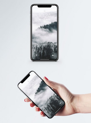 云海山林手机壁纸图片