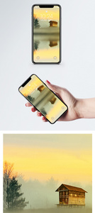 乡村木屋手机壁纸图片