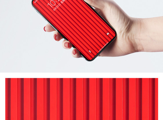 红色线条背景手机壁纸图片
