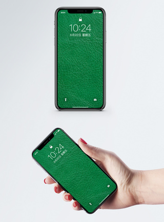 卷纹绿色皮纹背景手机壁纸模板