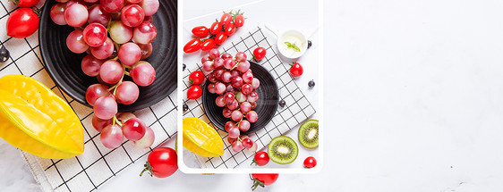 鲜果季新鲜水果清新手机海报配图图片