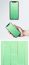 绿色背景墙手机壁纸图片