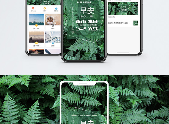 早安问候手机海报配图图片