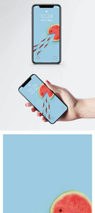 西瓜清凉一夏手机壁纸图片
