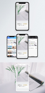 极简主义手机海报配图图片