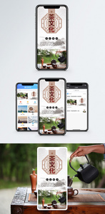 茶艺手机海报配图图片