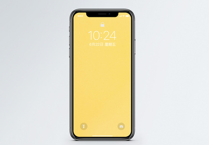 纯黄色简约手机壁纸图片