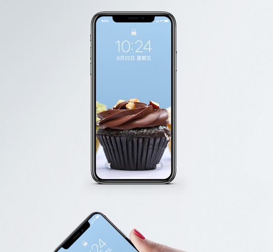 杯子蛋糕手机壁纸图片