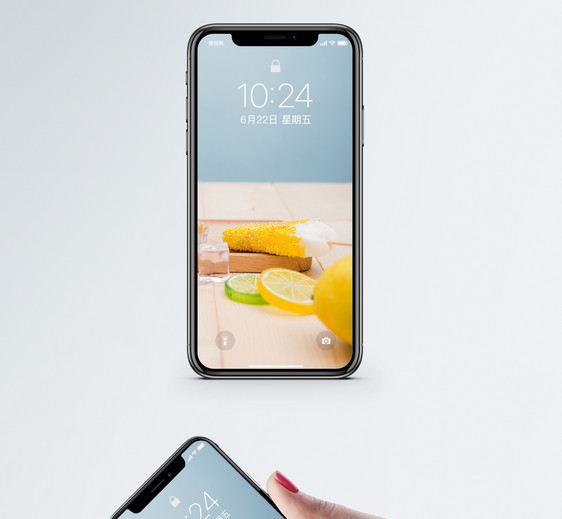 冰棒柠檬手机壁纸图片