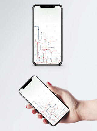 科技感线条手机壁纸图片