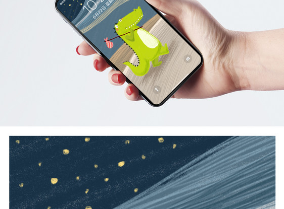 鳄鱼手机壁纸图片