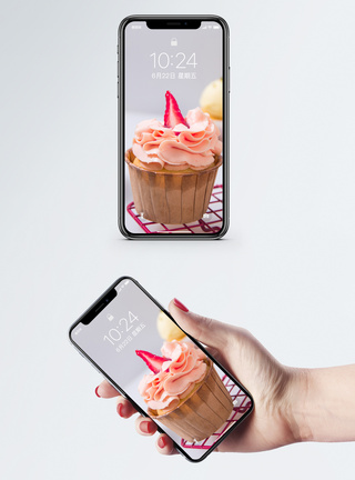 杯子蛋糕手机壁纸模板