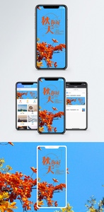 秋天你好手机海报配图图片