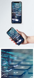 科技键盘手机壁纸图片