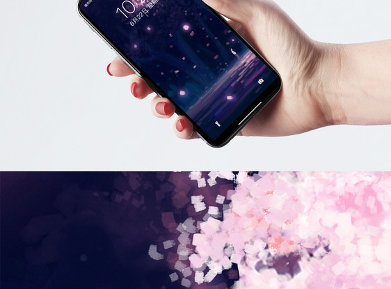 樱花树下手机壁纸图片