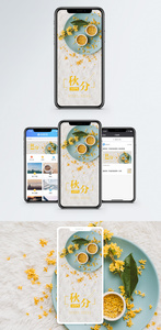 秋分手机海报配图图片