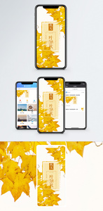 秋天手机海报配图图片