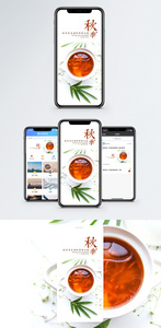 秋季养生手机配图图片