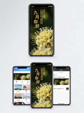 九月你好手机海报配图图片