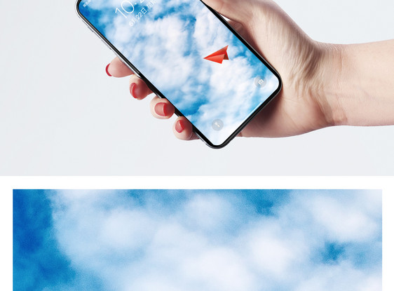 蓝天纸飞机手机壁纸图片