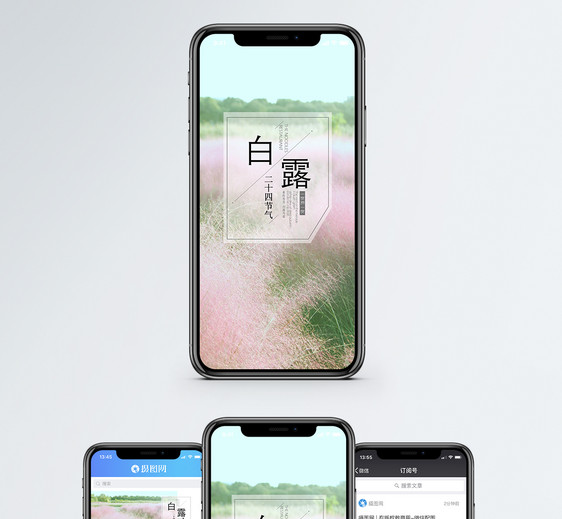白露手机海报配图图片